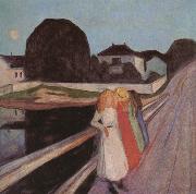 Edvard Munch Four Girl on the bridge oil painting artist